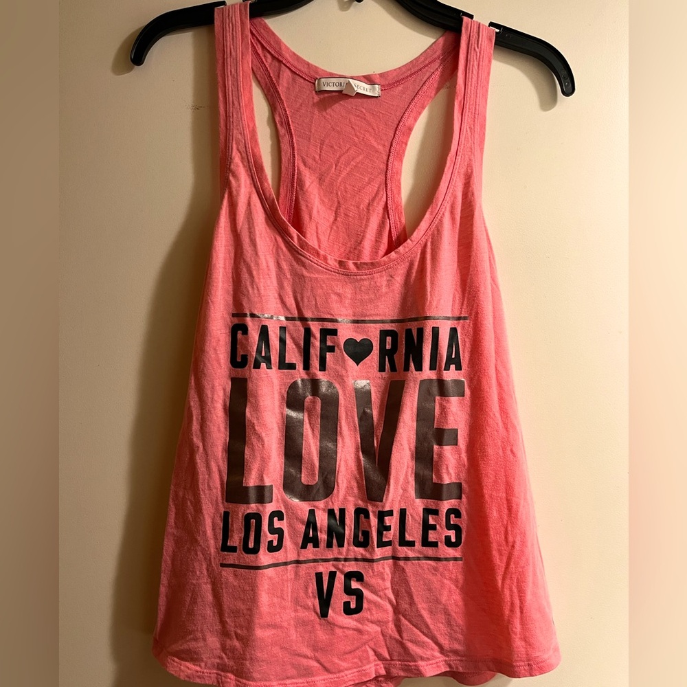 Pink razor back top